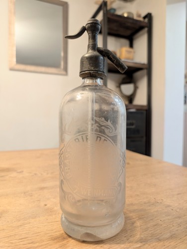 Antique eau seltz siphon - antique,