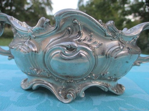 Antique silver metal seed - silver,