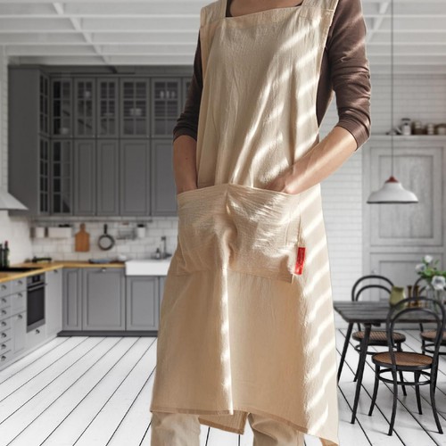 Tablier coton avec poches - tablier, 2