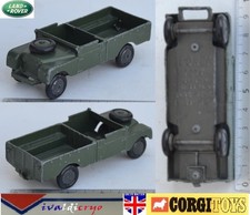 tres ancien land rover 109 wb militaire 1 serie rare 1/43 corgi toys gt britains