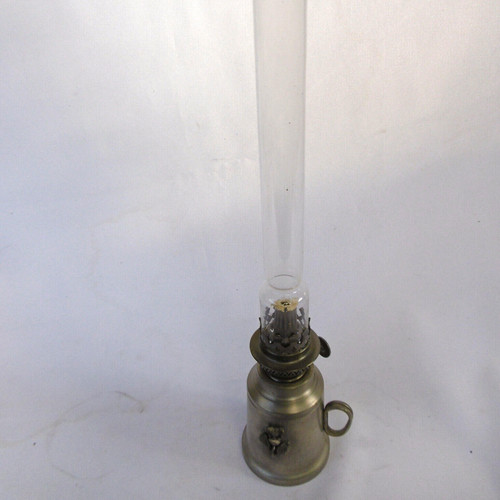 Old petroleum lamp - old, tin