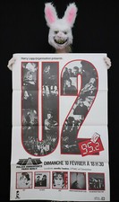 U2 - Rare affiche originale Concert Paris Bercy 1985 - Poster Boy War October 