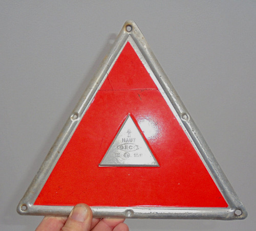 Plaque aluminium triangle - plaque,