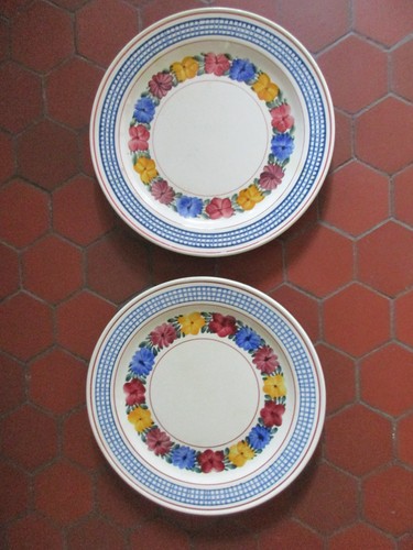 Vintage lot 2 assiettes - lot,