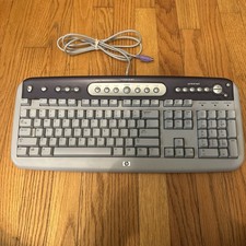 HP SK-2560 Wired PS/2 Desktop Computer Keyboard 5185-1596 - Works Great Vintage!