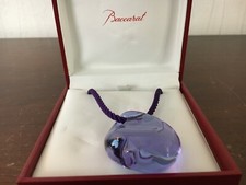 Baccarat Crystal Purple Cord Gallet Necklace