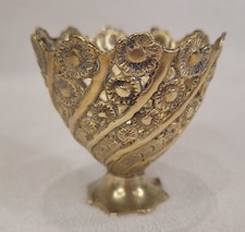 19th Antique Turkish Ottoman Turkish Zarf Brass Cup Holder