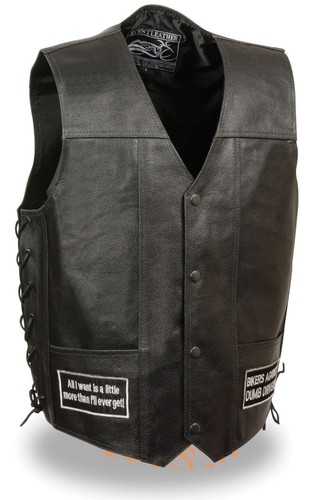 Men motorcycle side lace - men's,
