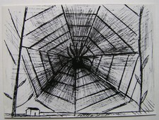 BERNARD BUFFET - large invitation cardboard - 1996