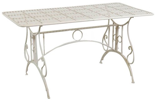 Table fer forgé biscottini - table, en