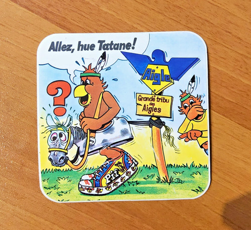 Pif gadget autocollant aigle - pif,