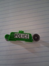PLAYMOBIL POLICE - Support Vert Sirène Voiture de Police Vintage 3215, BE
