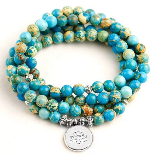 Collier sautoir jaspe - sautoir,