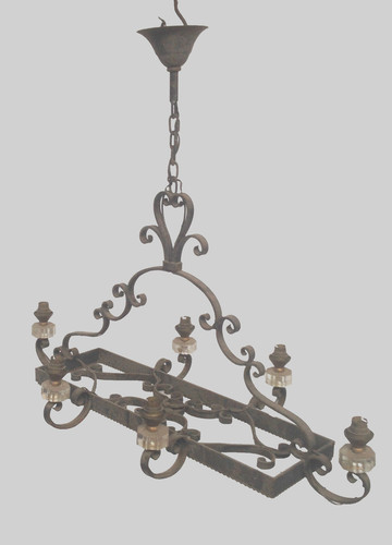 Lustre rustique fonte - rustique,
