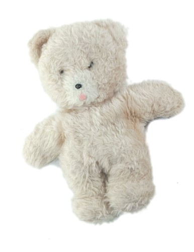 Peluche doudou ours beige