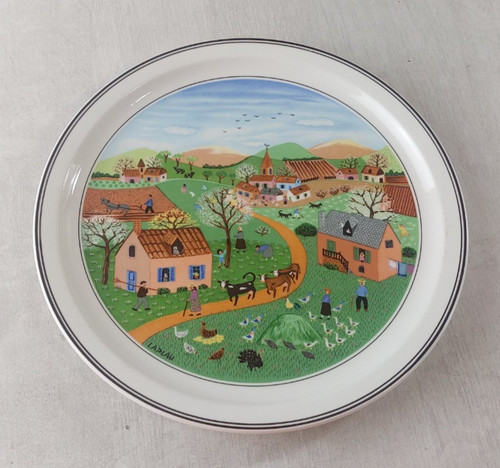 Ancienne assiette décor - assiette,,