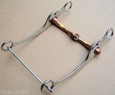 Mors Western à Branches Cassé En Acier Inoxydable Avec Kupfereinlagen 12,5 CM