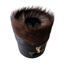 Shtreimel Hat Jewish Fur Ceremony Traditional Special Event 21" With Case