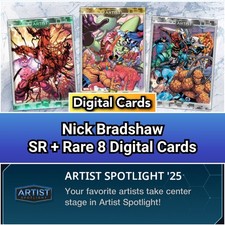 Topps Marvel Collect Artist Spotlight 25 Nick Bradshaw SR+R 8 Cards