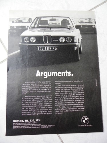 Publicité bmw 316 318 - bmw, 320