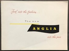 FORD ANGLIA 100E Car Sales Brochure 1955 #6852/1.55/DOM