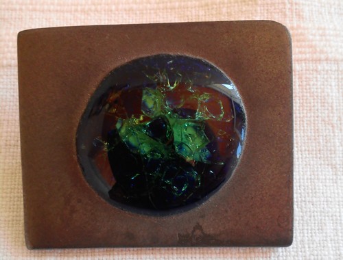 Broche limoges email sur - email,