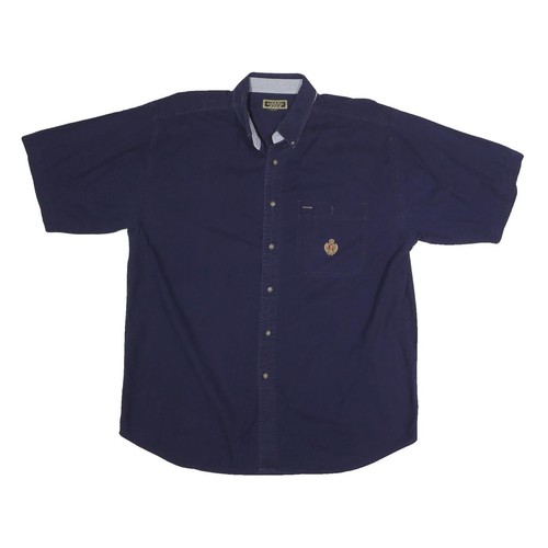 Chemise coton bleu marine - coton,