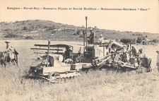 CPA TUNISIA KAUGUET BIR EL BEY DOMAINE ELYSEE ET DAVID MEIFFREN HARVESTER BAT