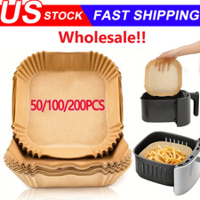 New Air Fryer Disposable Paper Liner Non-stick Baking Oil-proof Liners Square