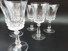 VAL SAINT LAMBERT - 6 CRYSTAL WATER GLASSES SENLIS model lot2