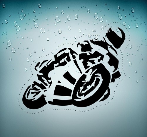 Autocollant sticker biker