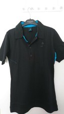 Pyrenex Polo femme noir et bleu en coton bio  T.38/40