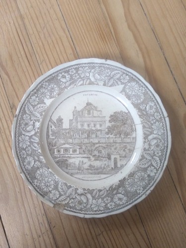 Assiette faïence fine décor