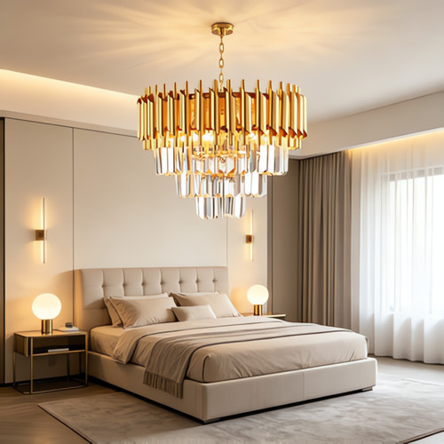 Luxe lustre cristal hauteur - luxe,