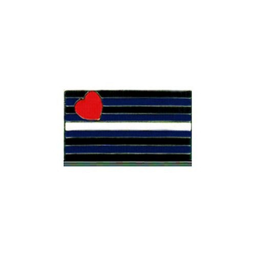 Leather cuir drapeau barrette - leather,