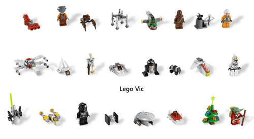 Lego 7958 calendar calendrier - lego,