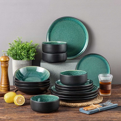 Set vaisselle vert brillant - de,