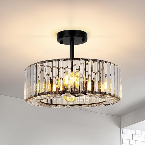 Moderne plafonnier cristal - moderne, en
