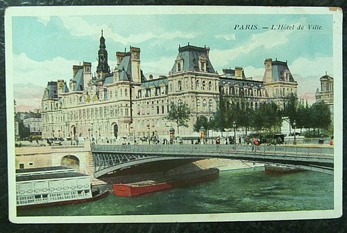 Cpa paris hôtel de ville - paris, l'hôtel