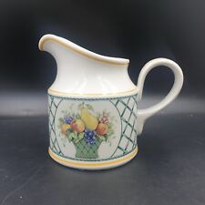 Villeroy and Boch Vintage Basketball Model Creamer Glass Porcelain Milk Pot