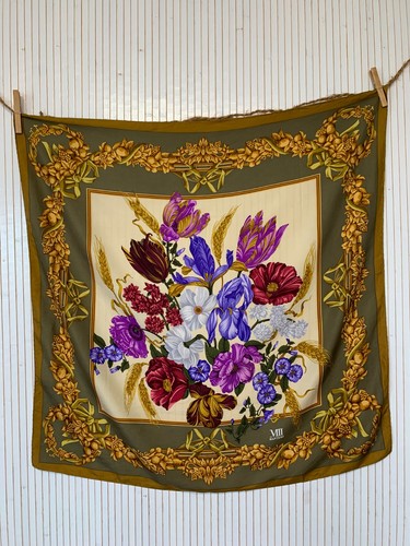 Foulard carré soie - carré, vintage