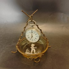 Antique Antique French Ringworm Watch Holder Mary Gregory Art Nouveau Antique