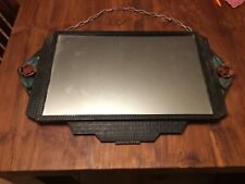 # old Art Deco wrought iron wall mirror circa 1900 mirror DLG Edgard BRANDT