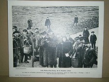 Gravure vieux métiers Pêche