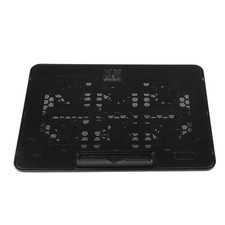 Laptop Cooling Pad 6 LED Fans Quiet Design USB Connection Adjustable Laptop NEW