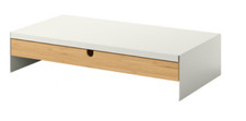 Support de moniteur IKEA Elloven avec tiroir meuble d'ordinateur de bureau à ...