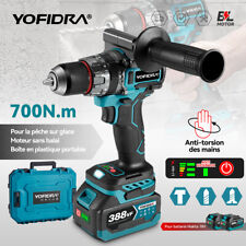  Perceuse Visseuse Sans Fil  Visseuse Devisseuse LED 20+3 Réglages de Couple 