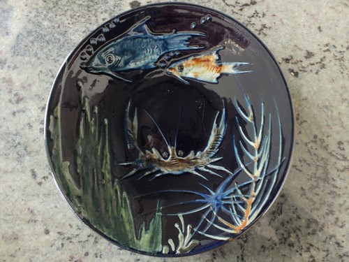 Coupe décor poissons - , et