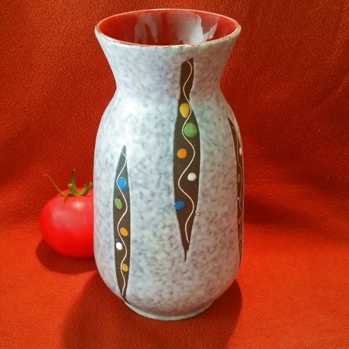 Très beau vase design peint