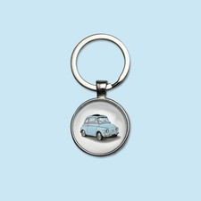Porte-clés Fiat 500 L bleu